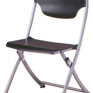 Rent Black and Silver Folding Chair