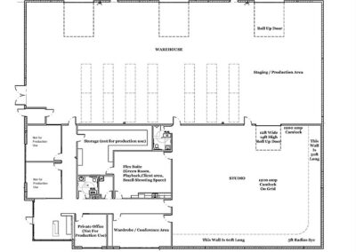 Film studio floorplan